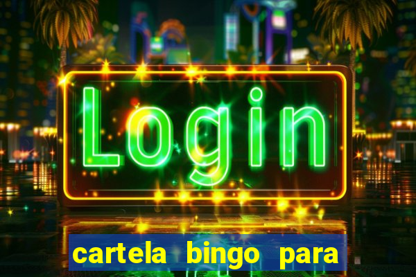 cartela bingo para cha de cozinha imprimir gratis